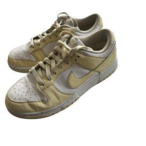 Nike Cream and White Athletic Shoes